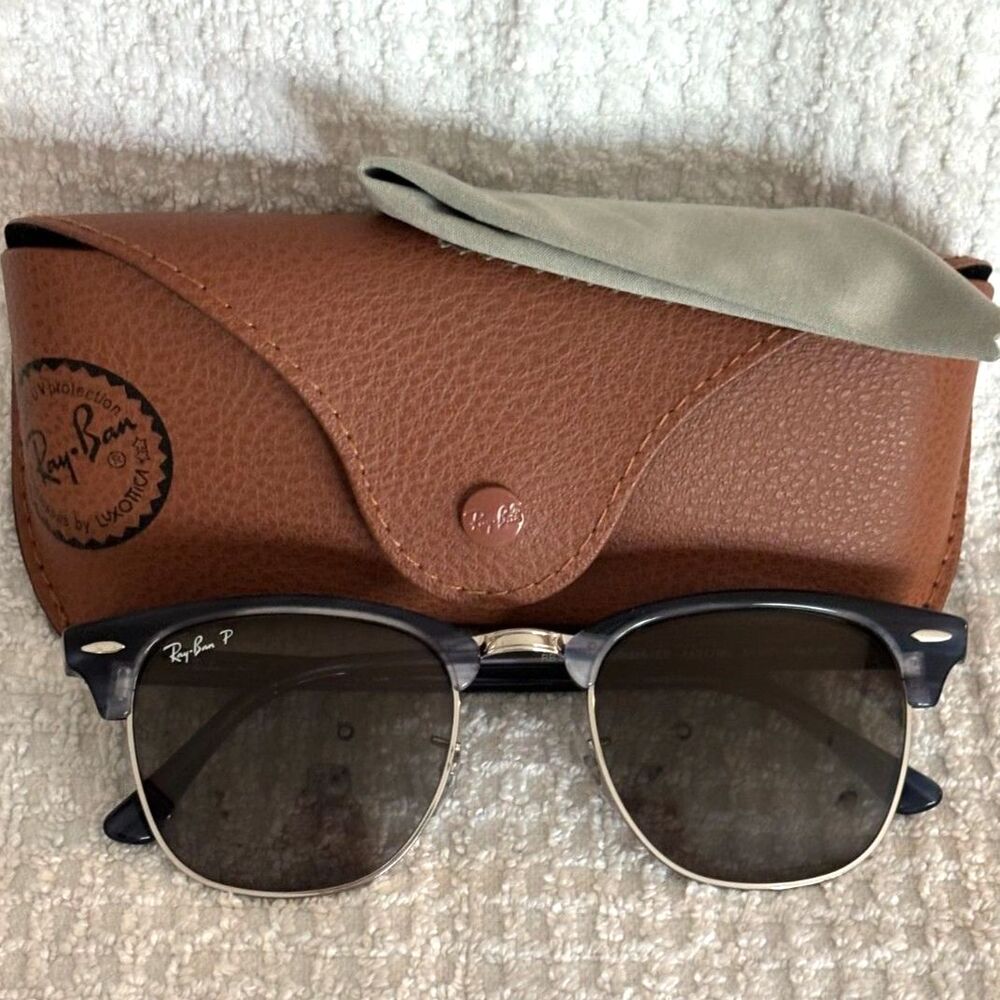 Ray-Ban Clubmaster RB3016 Gradient Glass Polarized Sunglasses